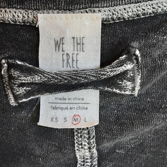 We the Free Free People First Base Oversized Boho Henley Top. - Picture 8 of 11